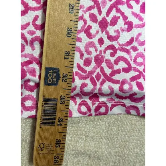 Gottex Women Sm Pink/White The Pink Santorini Golf Sleeveless V Neck Dress NWT - Picture 8 of 8